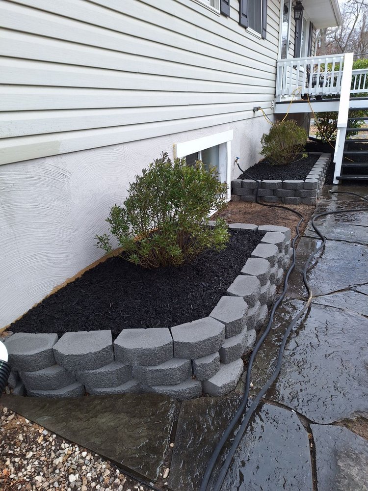 new retaining wall installation